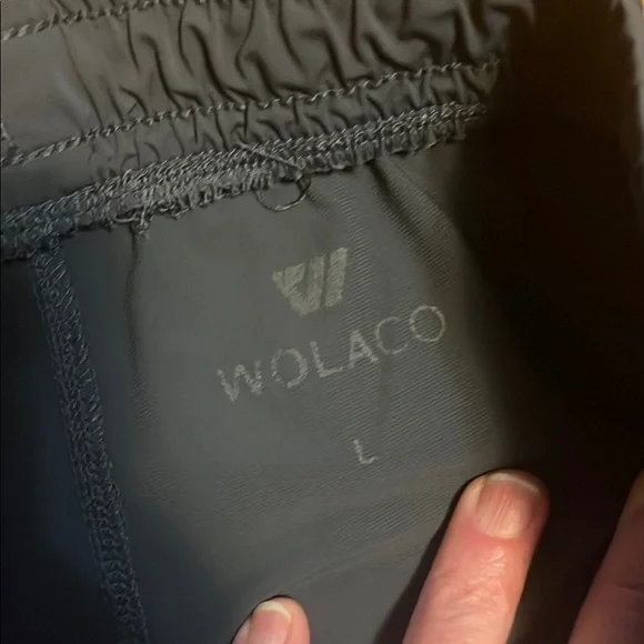 Wolaco Gray Athletic Shorts with Elastic Waistband and Drawstring 4 - Picture 2 of 2